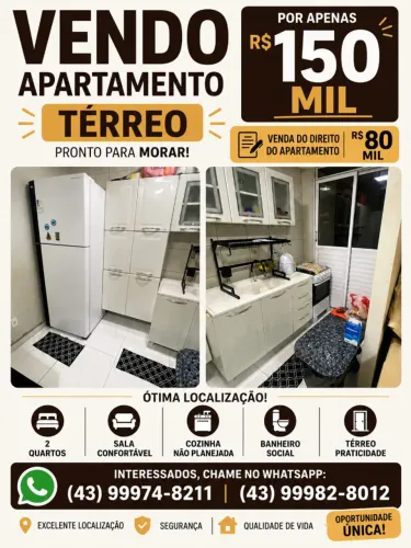 Apartamento Térreo - Ibiporã