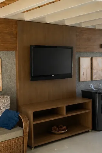 Painel com rack