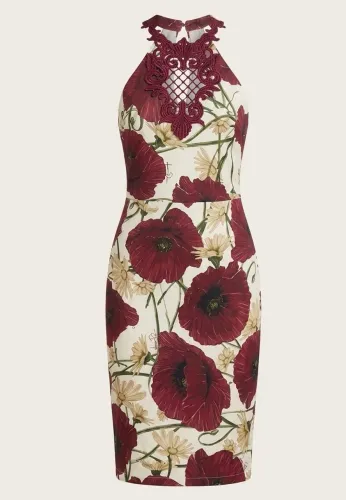 Vestido Floral Midi Lança Perfume