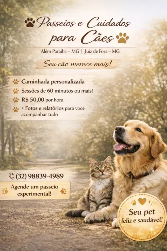 Passeios e Cuidados Personalizados para pets