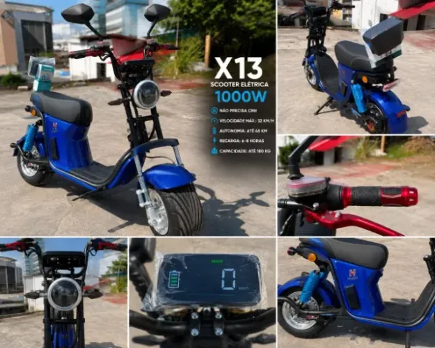 Scooter Eletrica X13 1000w 2026 Zero KM