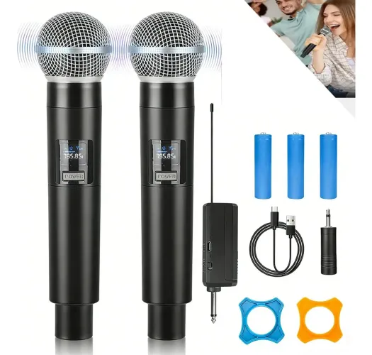 Microfone Duplo Sem Fio - Frete Grátis