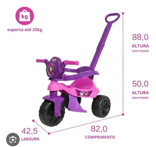 Triciclo infantil patrulha canina