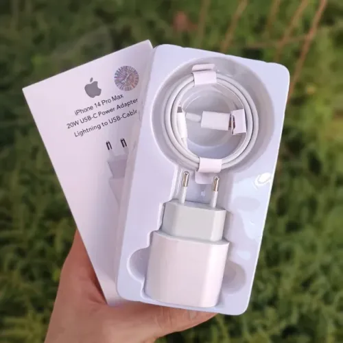 Carregador 20W USB-C + Cabo Lightning para iPhone - Kit Completo, Novo