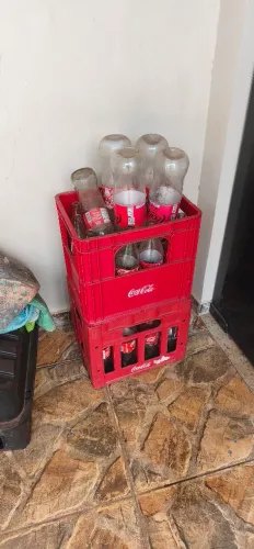 Garrafas de vidro coca cola 