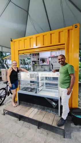 BALCÃO VITRINE QUENTE E FRIO 1.40.METRO LINHA AURORA GELOPAR