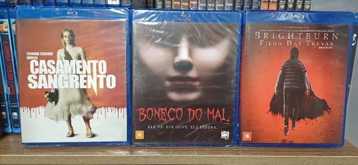Blu-Ray CASAMENTO SANGRENTO + BONECO DO MAL + BRIGHTBURN FILHO DAS TREVAS - Lacrado