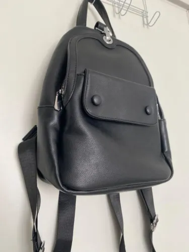 Mochila preta Com Alças de Nylon comprida