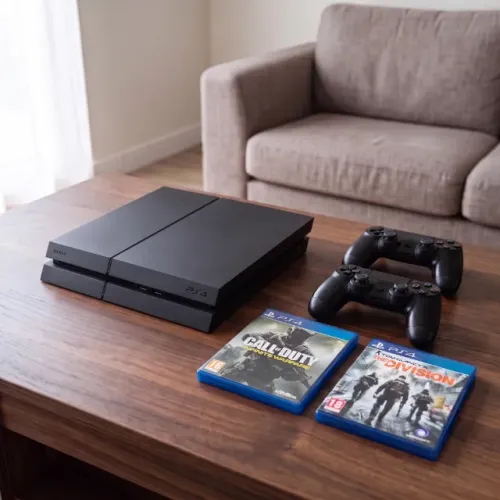 Playstation 4 Impecável + 2 Jogos PS4 + 2 Controles Play 4