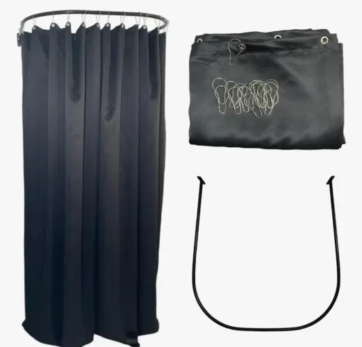 Provador em arco 92 x 92 + Cortina Blackout 2,80 x 2,10