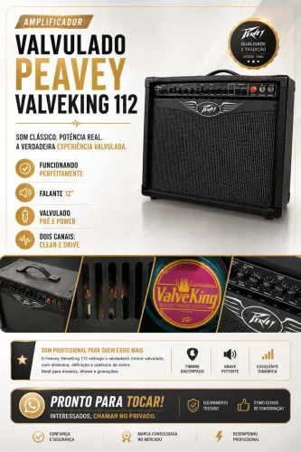 Amplificador Valvulado Peavey Valveking 112