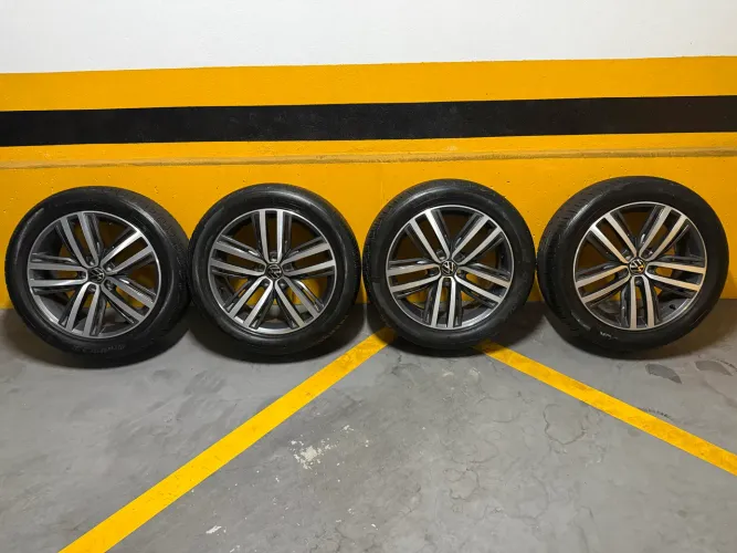 Vendo Conjunto de Rodas e pneus Originais Tiguan Allspace R-Line Aro 19