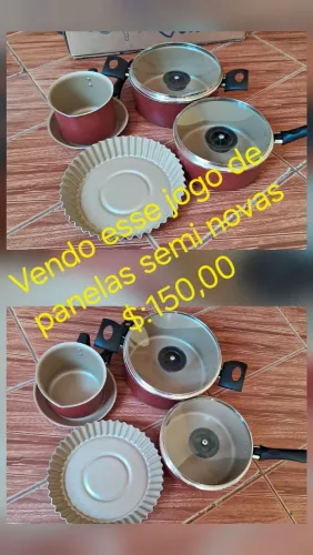 Vendo jogo de panelas