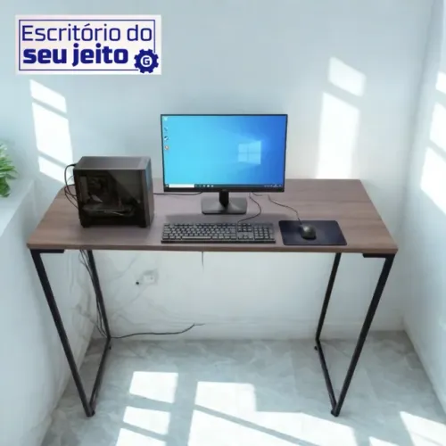 Mesa Industrial NOVA Multiuso para Notebook Computador de Estudo Escritório Birô Gamer