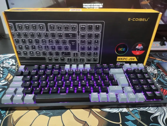 Teclado Mecânico RGB Switch Red