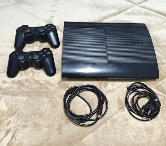 PS3 SUPER SLIM DESBLOQUEADO 250GB COM HEN+LOJA INSTALADA