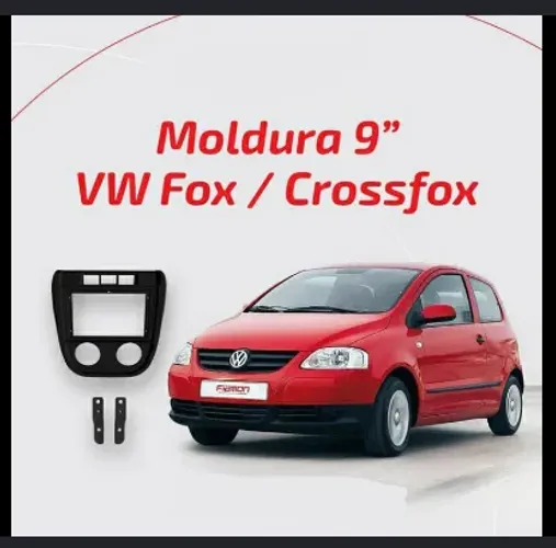 Moldura para multimidia de 9" fox 2din som dvd tela aparelho acabamento radio