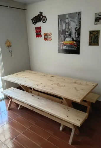 Mesas Rústicas para Varandas 2x80 ( NOVAS )