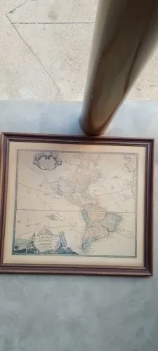 Quadro  antigo  mapa 