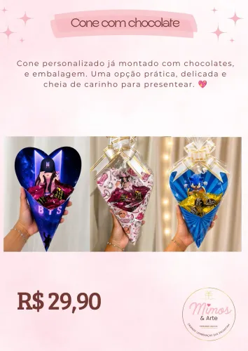 Cone de chocolate
