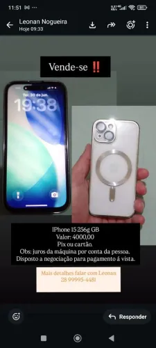 Vendo iPhone 15