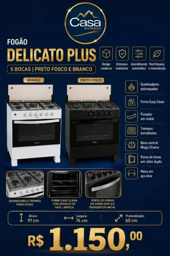 Fogão Delicado Plus