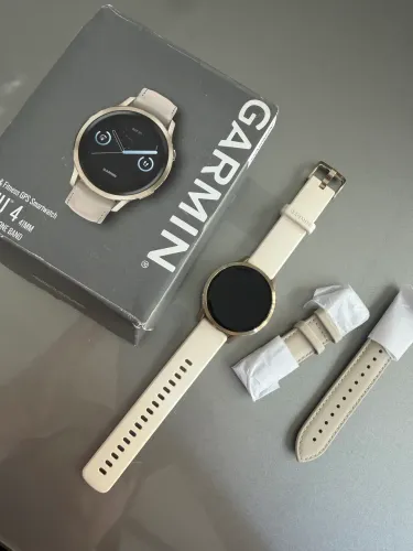 Garmin Venu 4 41mm Gold + Pulseira de Couro Original Extra | Estado de Novo