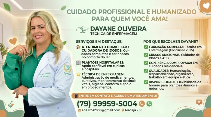 Cuidados profissionais e atendimento domiciliar 