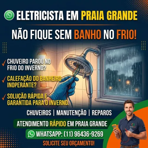 Eletricista/ Encanador/ Vila Caiçara/ Praia Grande/ Marido de Aluguel