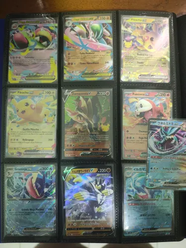10 cartas ex+ 10 cartas promocionais+10 Pikachu 30 anos 