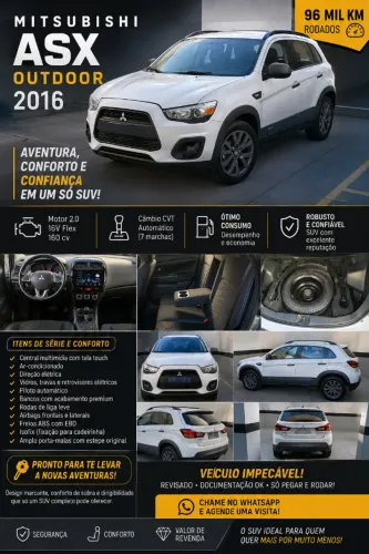 Mitsubishi ASX Outdoor 2.0 4X2 16V 160cv Aut. 2016