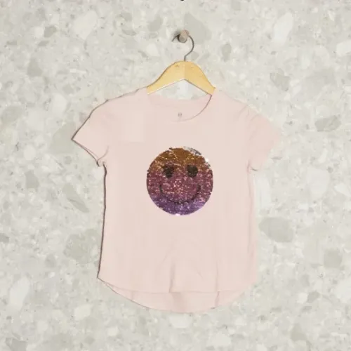 BLUSA ROSA PAETÊS GAP