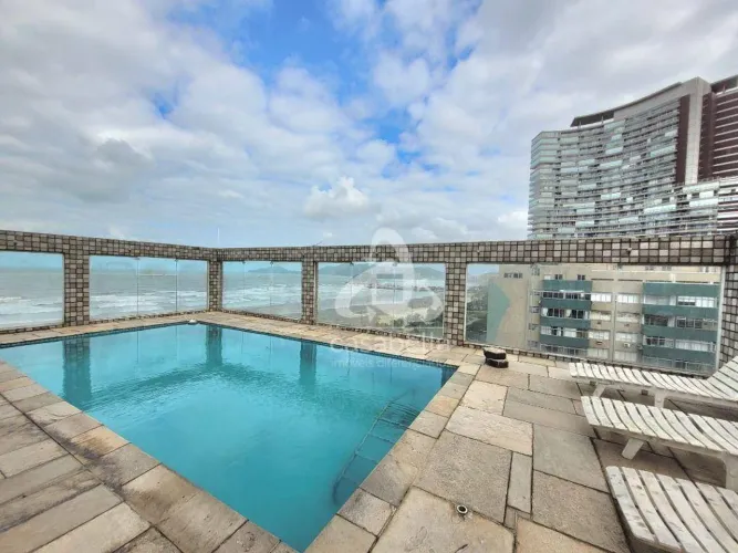 Cobertura com 4 dormitórios à venda, 406 m² por R$ 4.235.000,00 - Pompéia - Santos/SP