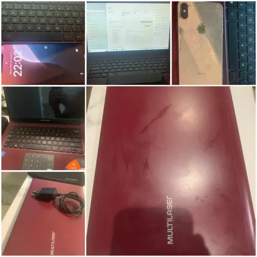 iPhone XS Max 256Gb Face ID off fundo trincado/Note