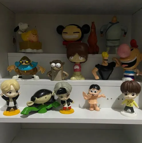Coleção de brinquedos colecionáveis
