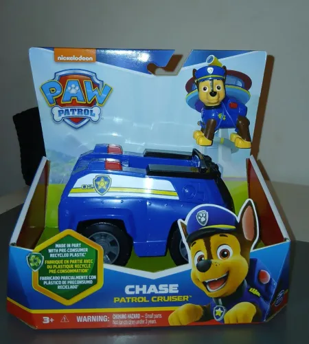 Carrinho + Personagem Patrulha Canina Chase Policial
