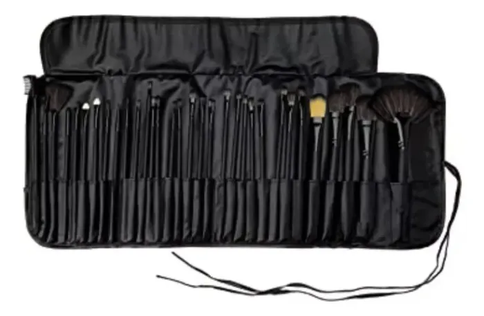 Kit Com 32 Pincel Para Maquiagem Profissional