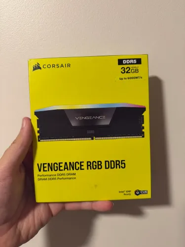 Memória ram DDR5 Vengeance rgb 32gb 2x16gb 6000mhz nova lacrada