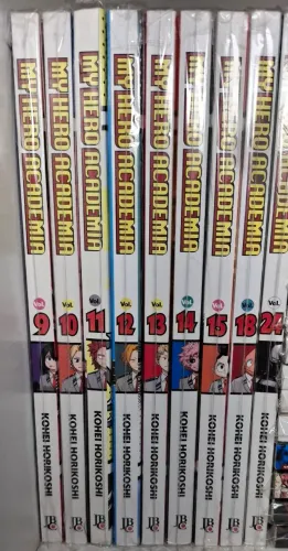  Kit Mangás boku no hero 9, 10, 11, 12, 13, 14, 15, 18 e 24