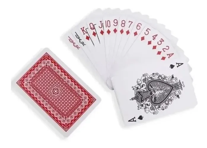 baralho espanhol 100% plástico 108 cartas à prova d'água said premium re048