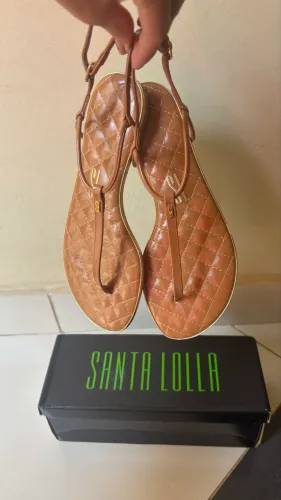 Rasteirinha Nude Santa Lolla