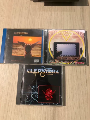 lote 3 cds clepsydra hologram, fears e more grains of sand