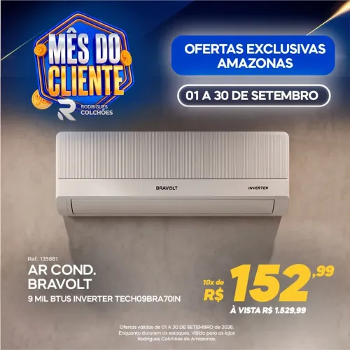 Ar Condicionado Inverter 9 Mil Btus
