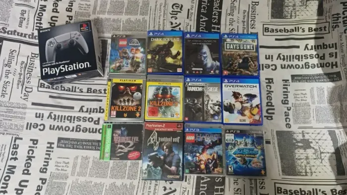 Jogos PS1-2-3-4 e Controle PS5 30 Anos - LER DESCRIÇÃO