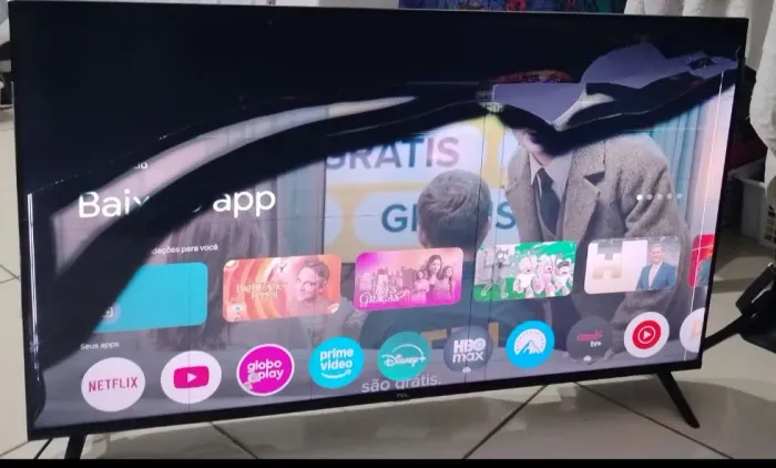 Smartv TCL Tela Quebrada