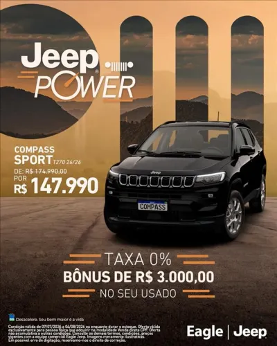 Jeep Compass Sport T270 1.3 TB 4X2 Flex AUT 2026