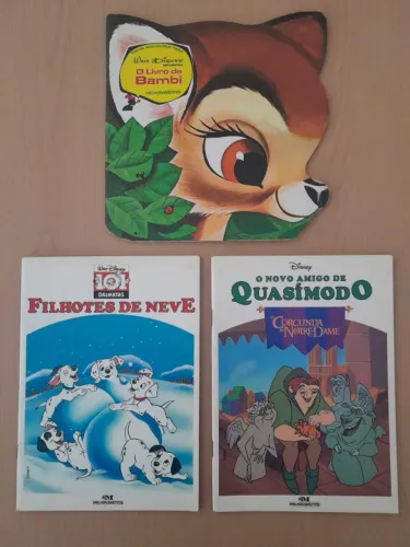 Livros Infantis Disney - 3 unidades