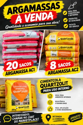 ARGAMASSAS À VENDA ? PREÇO ACESSÍVEL!