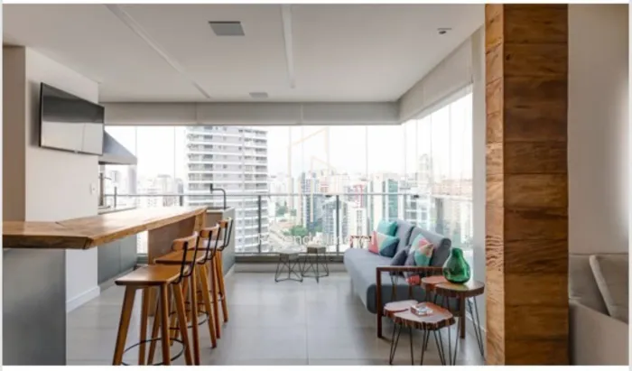 Apartamento para locação na Vila Olímpia, São Paulo-SP: 1 quarto, 1 suíte, 1 sala, 2 vagas