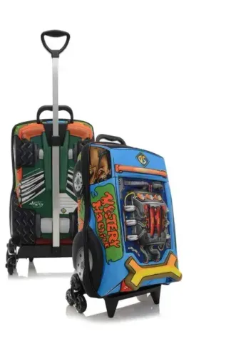 Mochila Infantil 3D com3 Rodinhas - Scooby Doo